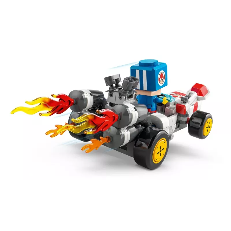 Construction toy LEGO set 72035 Super Mario Mario Kart Toad's Workshop, interactive levels and figures