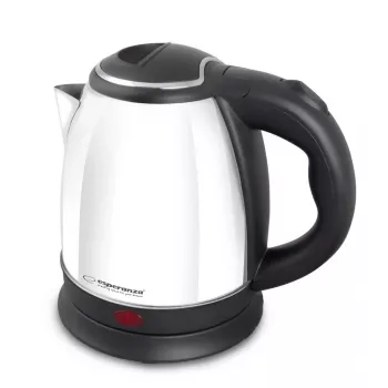 Electric kettle ESPERANZA EKK128W 1.0 L stainless steel housing, 1350 W, cordless, 360° base, auto power off