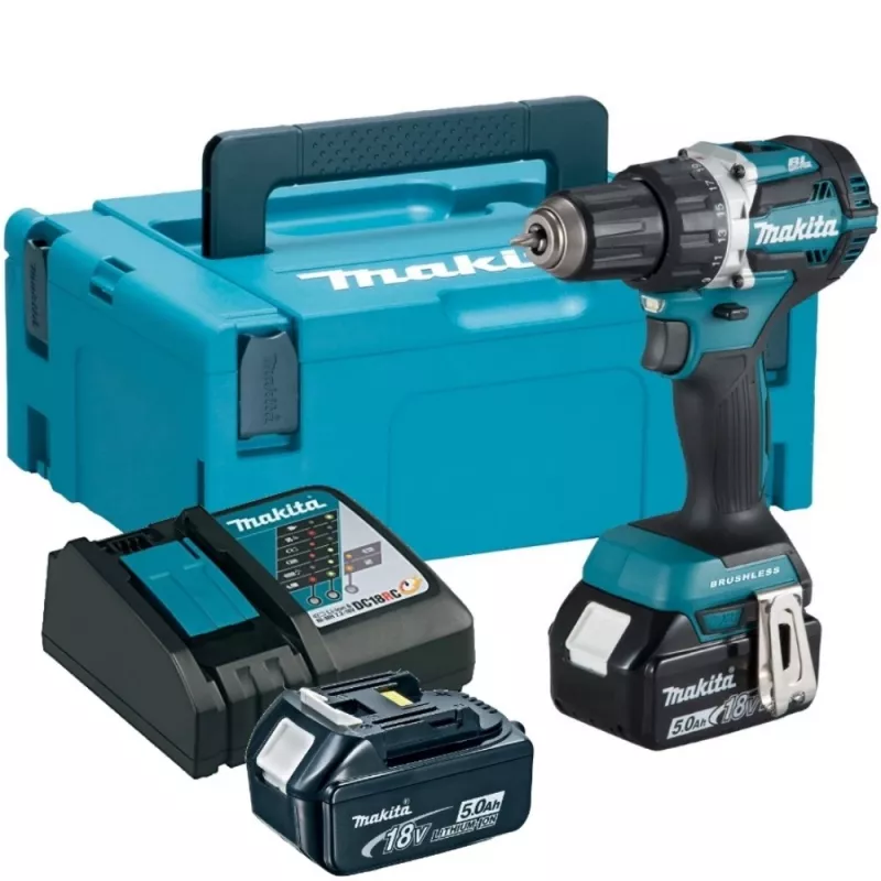 Screwdriver MAKITA 18V DDF484RTJ 54/30Nm 2x5.0Ah