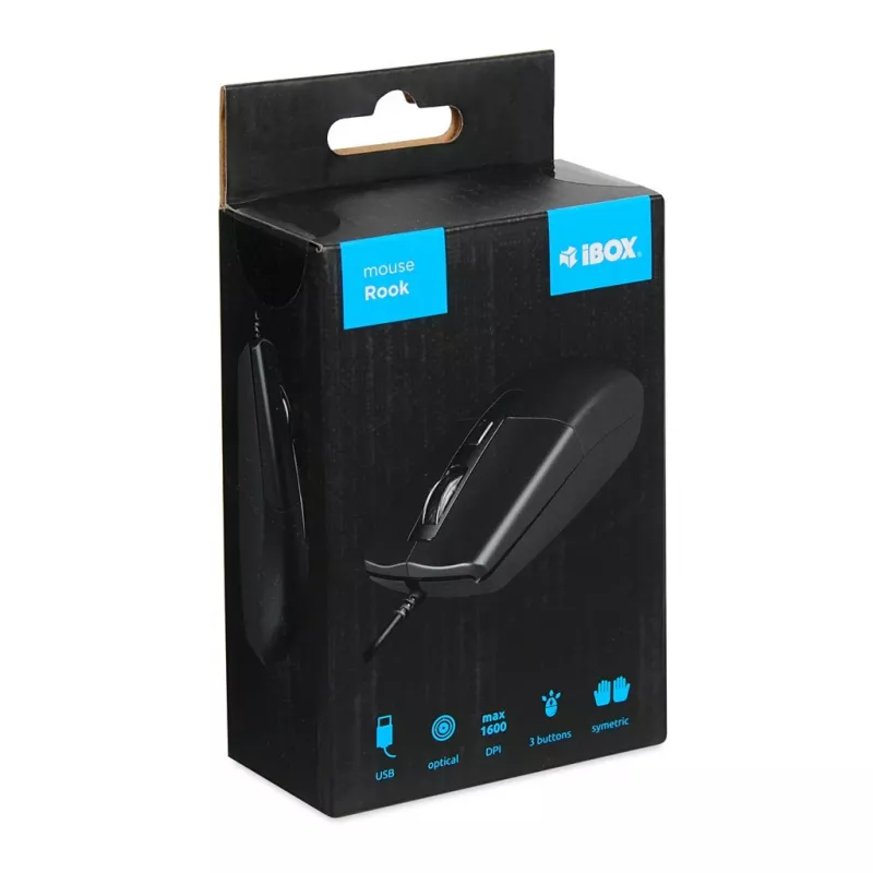 IBox IMOF010 Mouse Universal Ambidextrous USB Type-A Optical 1600 DPI