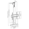 Ceiling TV Mount MACLEAN MC-976 for 32 inch–55 inch screens, VESA up to 400×400, max load 50 kg