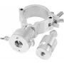 Clamp EUROLITE TPZ-1 with TV pin, silver — mounting clamp for truss and lighting fixtures
