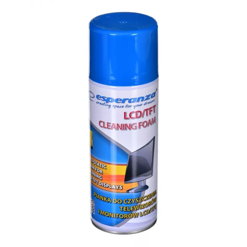 Equipment cleansing foam ESPERANZA ES119 — 400 ml for LCD/TFT/Plasma screens, multicolour
