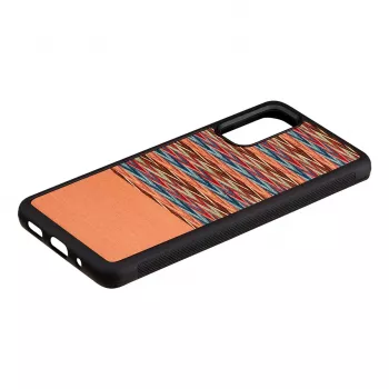 Phone case man and wood Galaxy S20 brown check black – protective cover for Samsung Galaxy S20