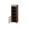 Cama 3 ALMERA bookcase 60x42x185 walnut/cashmere