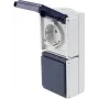 as - Schwabe 62462 Surface-Mount-Socket Outlet IP54 Grey (62462)