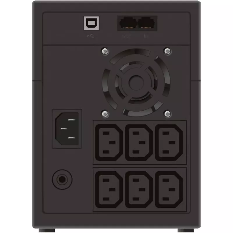 PowerWalker VI 2200 LCD/IEC uninterruptible power supply (UPS) Line-Interactive 2.2 kVA 1200 W 6 AC outlet(s)