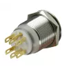 Lamptron Vandalismusschalter 19mm - Silverline - red