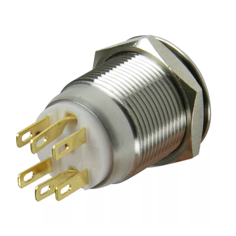 Lamptron Vandalismusschalter 19mm - Silverline - red