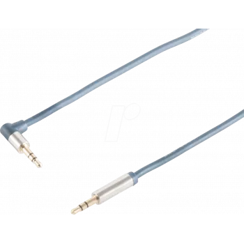 shiverpeaks sp-PROFESSIONAL Audio-Cable 3 m 2 x 3.5mm Blue - Chrom (SP30823)