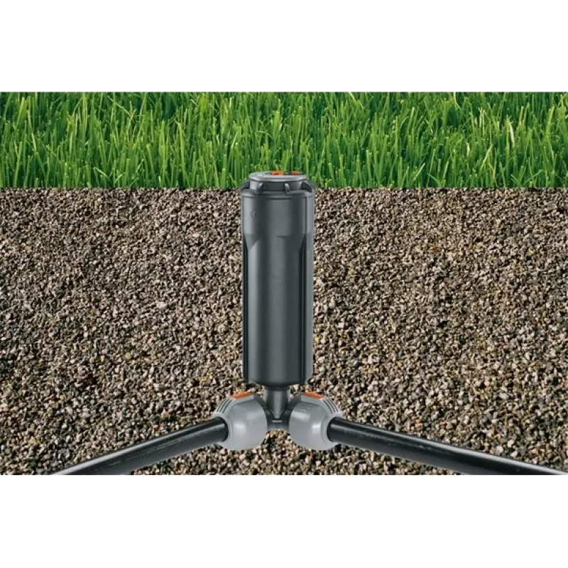 Circular water sprinkler Gardena T 380 Black