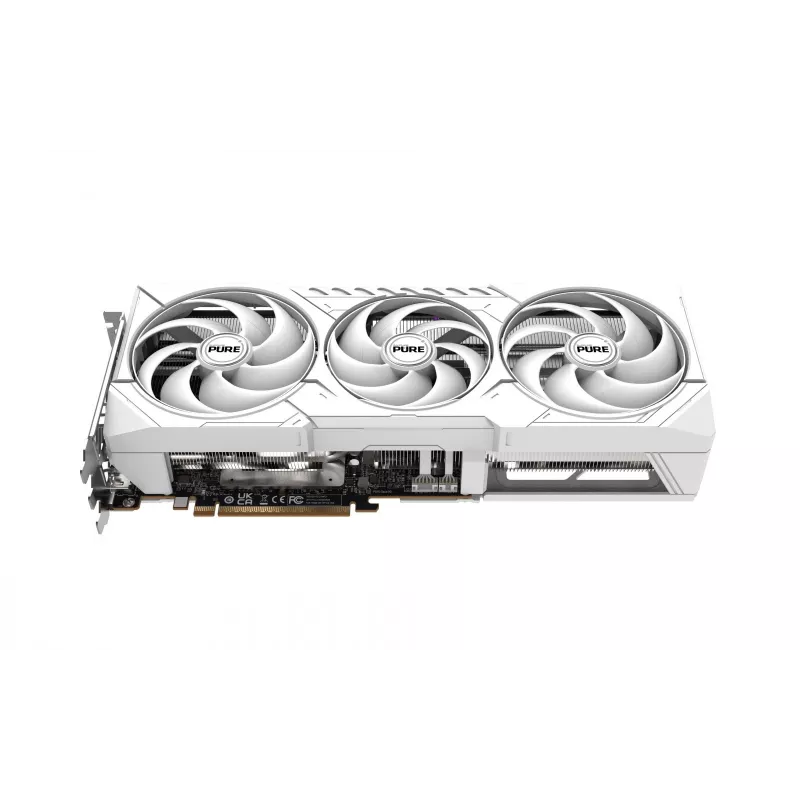 Graphics Card Sapphire Radeon RX 9070 XT — 16 GB GDDR6, PCIe 5.0, 256-bit, 320 mm, 3-slot, White