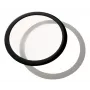 Round Dust Filter DEMCiflex 200 mm — DEMCiflex DF0496, black/white