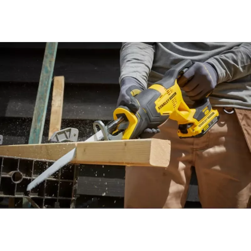 Reciprocating Saw STANLEY 20V Max with 2 x 2.0Ah Batteries and Carry Case