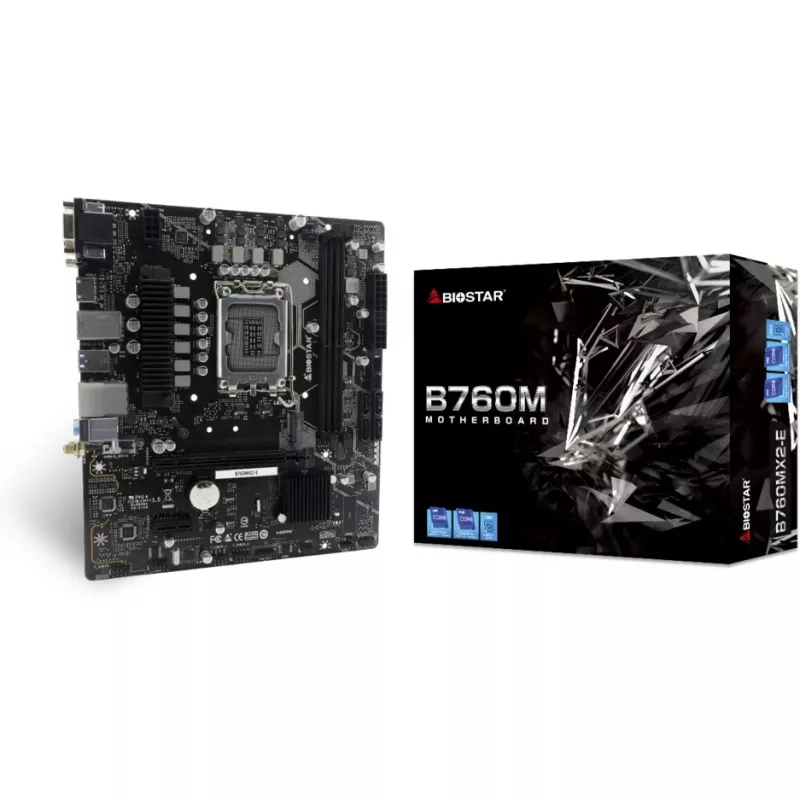 BIOSTAR B760MX2-E DDR5 Micro-ATX Motherboard