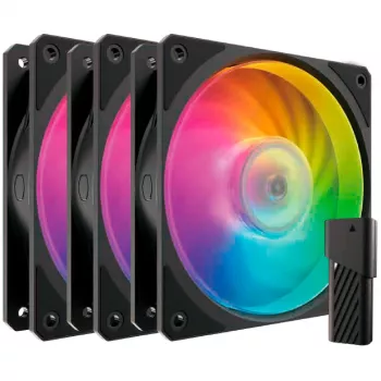 Set of 3 COOLER MASTER FANS Mobius 120P ARGB fans