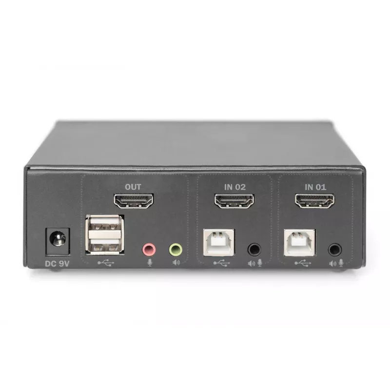 KVM Switch Digitus 2 Port Single Display 4K HDMI