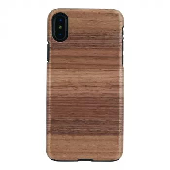 Phone case man and wood for iPhone X/XS, Strato Black, protective hard shell
