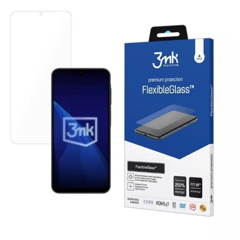 Screen protector 3MK FlexibleGlass for Samsung Galaxy A17 5G/4G (model-specific)