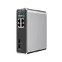 Managed L2 network switch RUIJIE RG-NIS2100-4GT2SFP-HP — 4× Gigabit RJ45, 2× SFP, PoE++ (180 W), rack/wall/DIN mountable