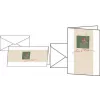 sigel Christmas card DS072, DIN Lang white cardstock, 250 g/m², blank inside