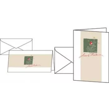sigel Christmas card DS072, DIN Lang white cardstock, 250 g/m², blank inside