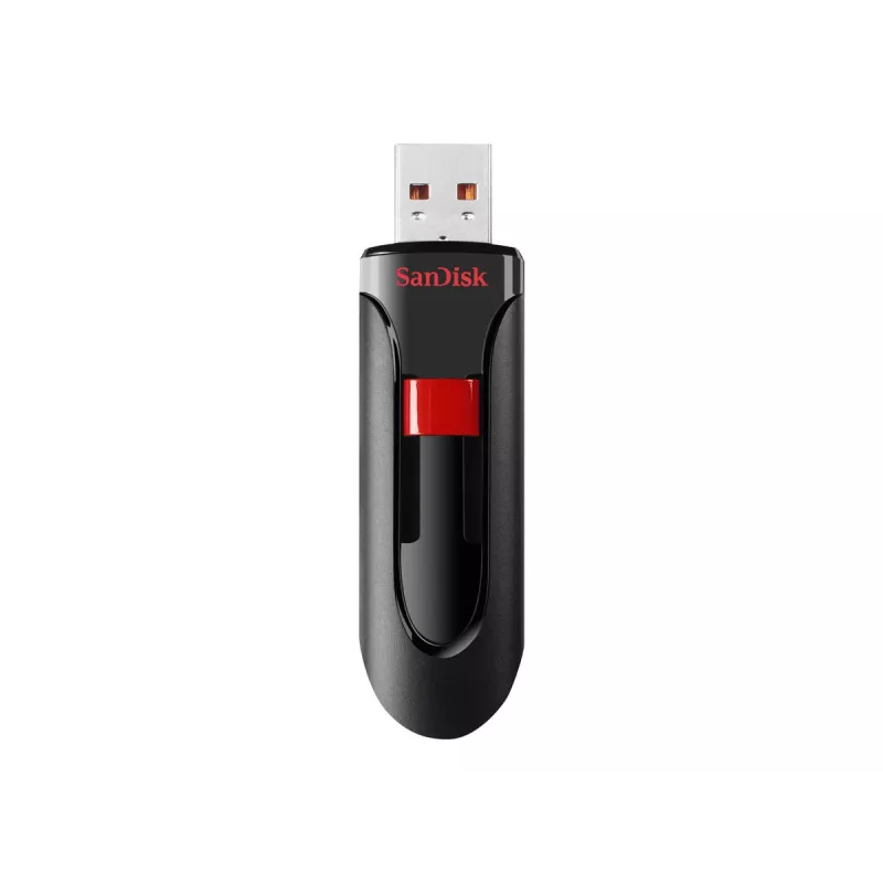 USB flash drive SANDISK Cruzer Glide 32 GB USB Type-A 2.0, slide design, password protection, black/red