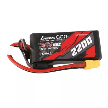 Battery Gens ace G-Tech 2200mAh 7.4V 60C 2S1P Lipo