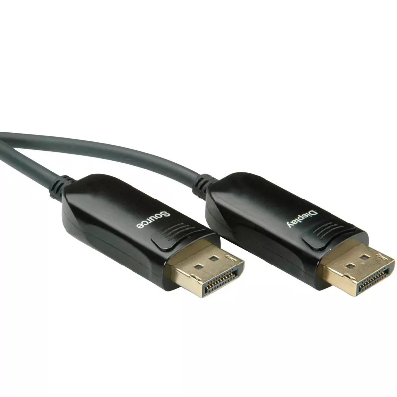 ROLINE DisplayPort v1.4 Cable AOC 8K60 ST/ST 20m - Cable - Digital/Display/Video - 20 m (14.01.3493)