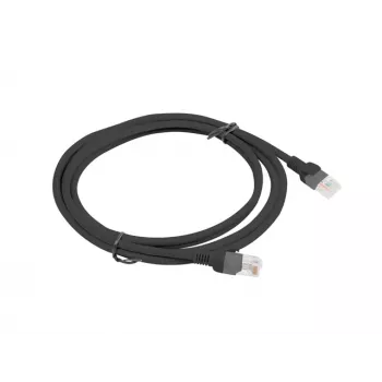 Networking cable LANBERG PCU5-10CC-0200-BK RJ-45 Cat5e U/UTP 2 m Black