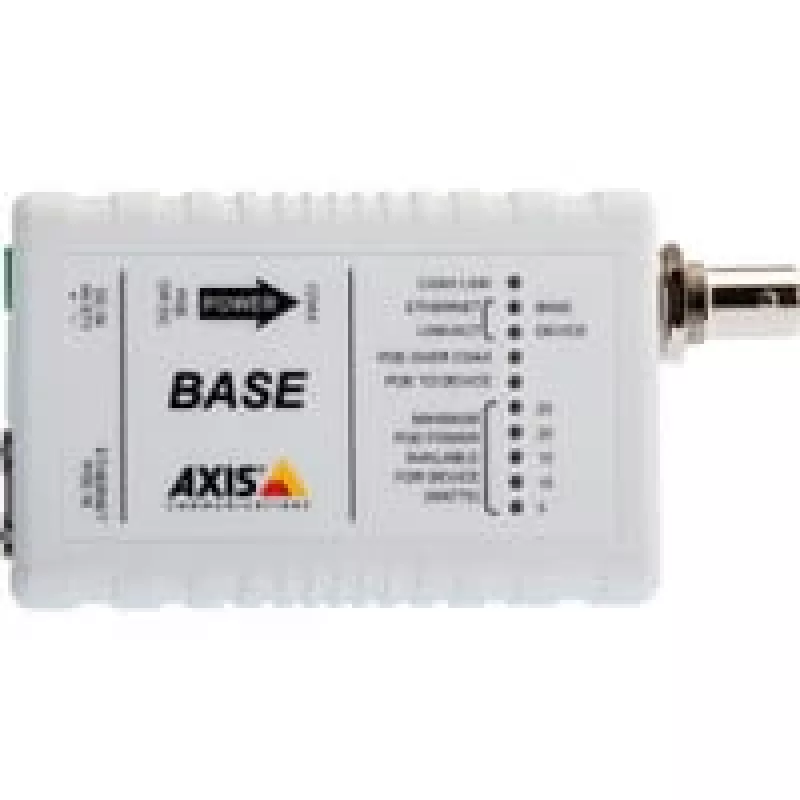 AXIS T8640 Ethernet Over Coax Adaptor PoE+ - Media Converter - Ethernet, Fast Ethernet - 10Base-T, 100Base-TX - RJ-45 / BNC (pack of 2) - for AXIS P1346, P1346-E, P5534, P5534-
