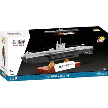 Scale model submarine Cobi Type VIIC 1:300 scale, kit 4857