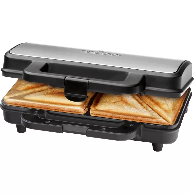 ProfiCook PC-ST 1092 - Sandwichmaker - 900 W - Stainless Steel/Black