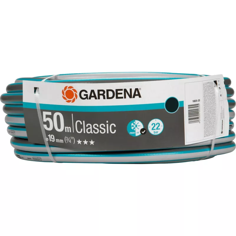 Gardena 18025 garden hose 50 m PVC Grey, Orange