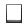 StarTech.com 2POSTRACK12 2-Post 12U Heavy-Duty Desktop Server Rack, Open Frame 19in Computer Rack