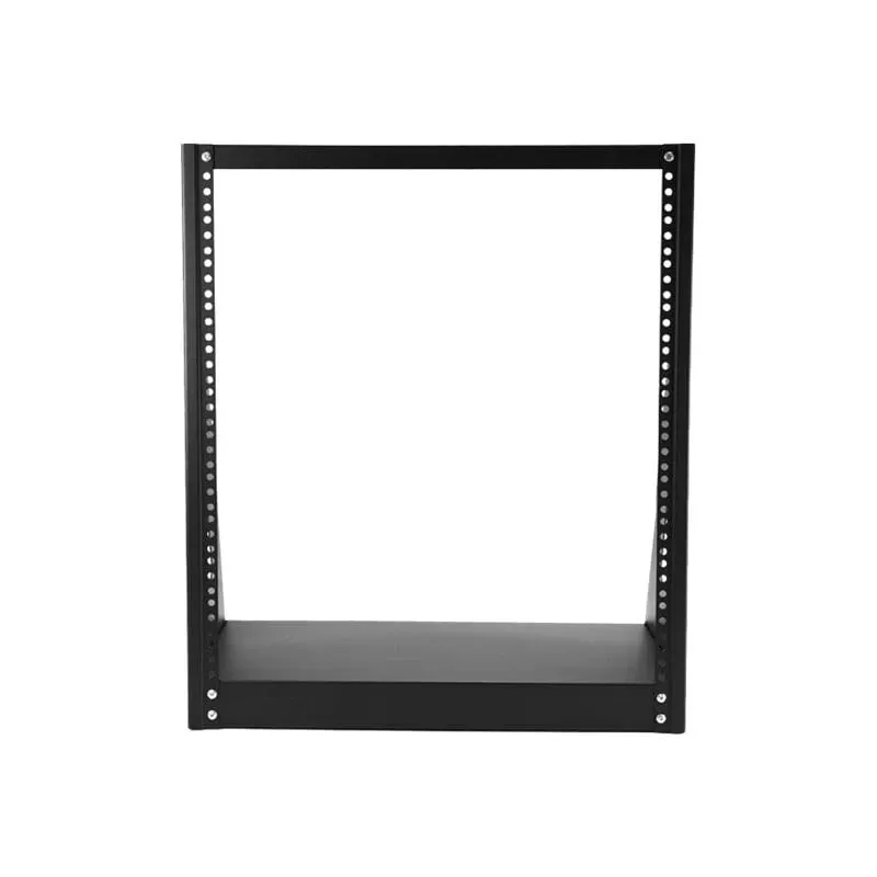 StarTech.com 2POSTRACK12 2-Post 12U Heavy-Duty Desktop Server Rack, Open Frame 19in Computer Rack
