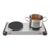 Tristar KP-6248 Double Hot Plate, 2 Cooking Zones, Rotary Control