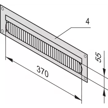 SCHROFF CABLE DUCTING PANEL 4U 7021 - Rack-Accessory - 4 HE (20118797)