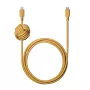USB-A to Lightning Cable Native Union Night Cable — 3 m, Yellow