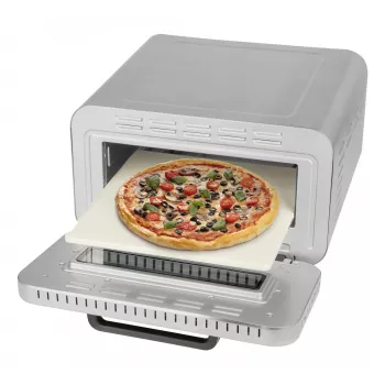 Pizza maker ProfiCook PC-PO 1323 — countertop pizza oven, 1 pizza, 2100 W, stainless steel, digital timer