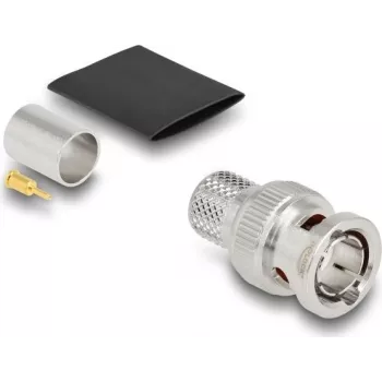 Coaxial connector DELOCK 91773 BNC male, brass/nickel contacts, 16×30×16 mm
