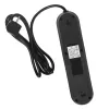 Power strip MACLEAN MCE394 B — 3 sockets + 3×USB A, 110–240V, 2.1A USB, 2500W, 1.5 m cable, black