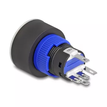Push Button DELOCK 22049 22 mm, 5× solder terminals, panel mount