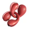 Wireless clip-on headphones QCY Crossky Clip C30S (red) — clip design, in-ear, wireless