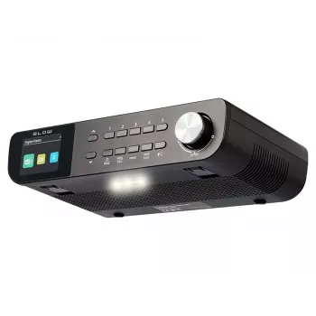 Kitchen portable FM/DAB+ radio BLOW RK1 — compact black, battery or mains powered
