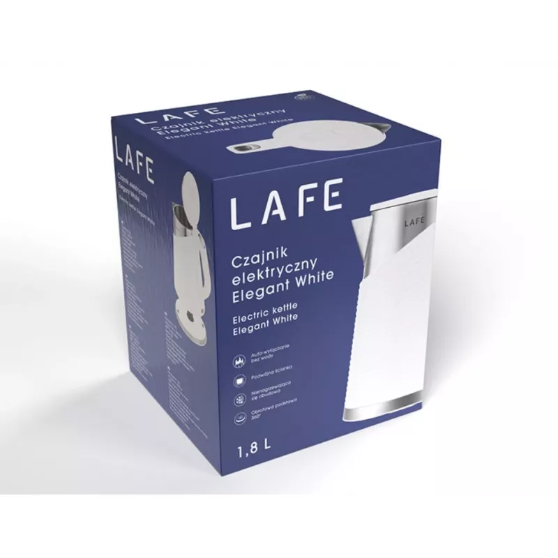 Electric kettle LAFE 1.8L 2200W White