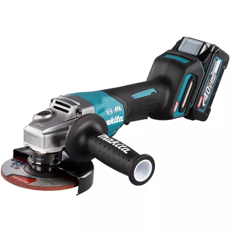 Makita GA013GM201 - Angle Grinder - Cordless - 125 mm - 2 Batteries, Charger Included - 40 V (GA013GM201)