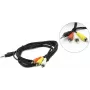 Audio cable Gembird 3.5mm to 3×RCA, 2 m, black (CCA-4P2R-2M)