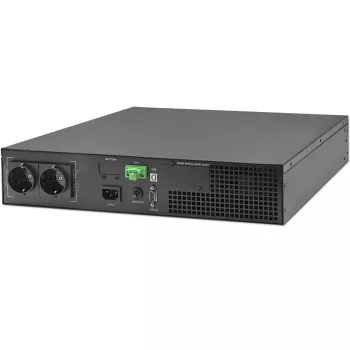 Qoltec 52285 uninterruptible power supply (UPS) Double-conversion (Online) 1 kVA 1000 W 2 AC outlet(s)