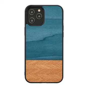 Phone case man and wood for iPhone 12 Pro Max denim black